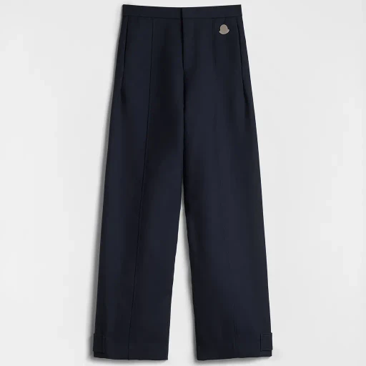Wool Gabardine Tailored Trousers