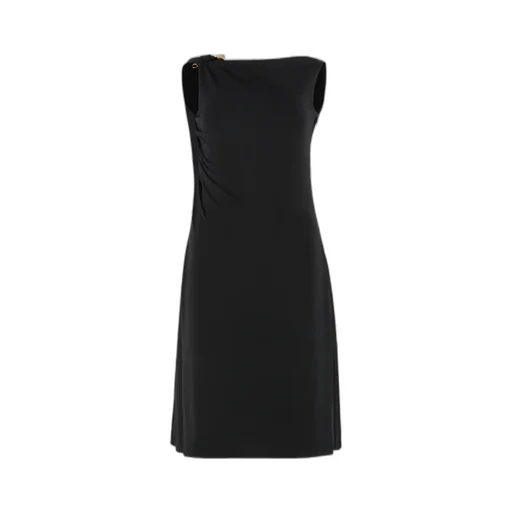 Versace Sleeveless Gathered Mini Dress