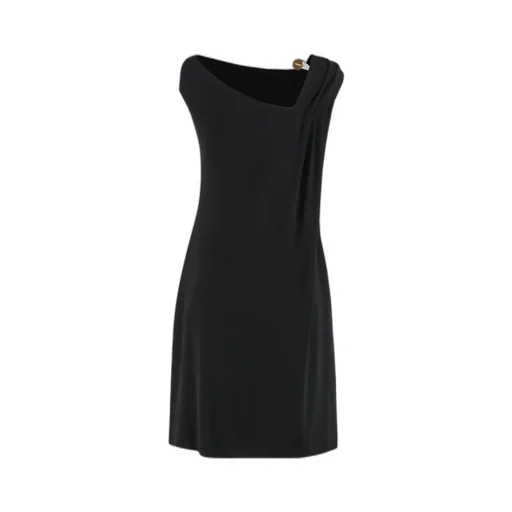Versace Sleeveless Gathered Mini Dress