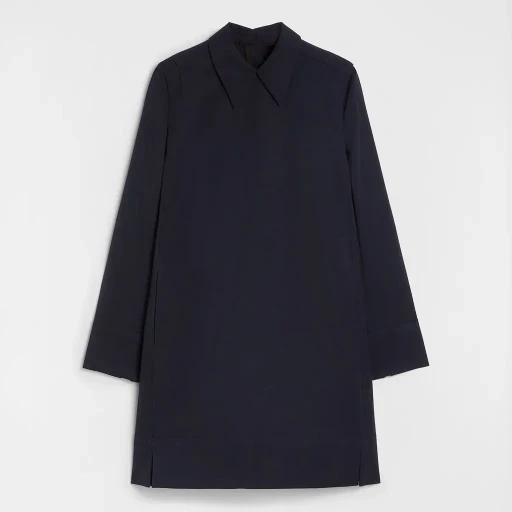 Wool Gabardine Shirt Dress