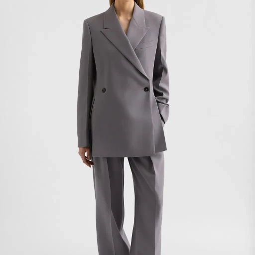 Wool Gabardine Tailored Jacket