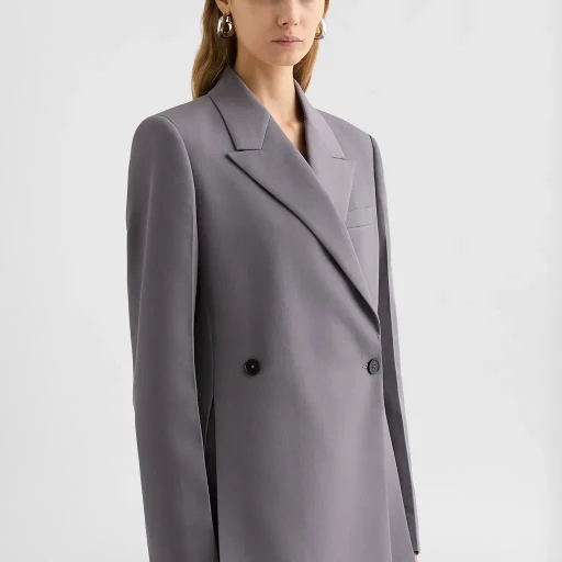 Wool Gabardine Tailored Jacket