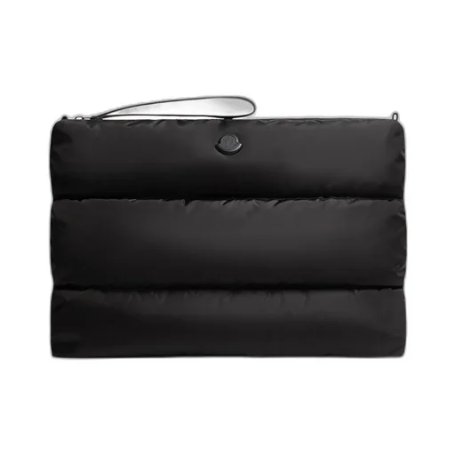 Moncler Logo Patch Padded Clutch Bag
