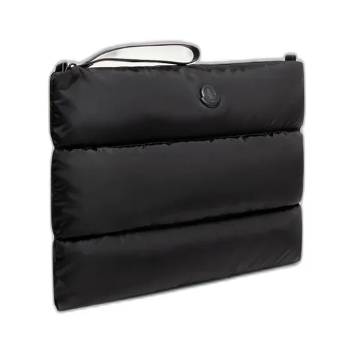 Moncler Logo Patch Padded Clutch Bag