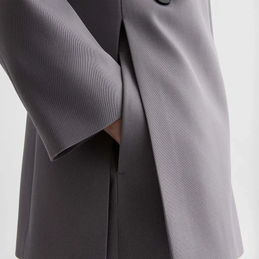 Wool Gabardine Tailored Jacket