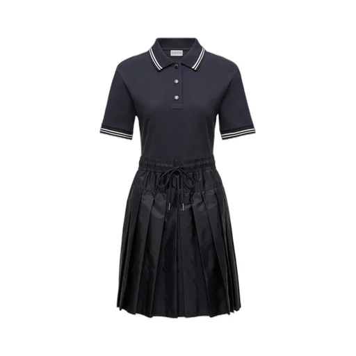 Moncler Panelled Short-Sleeve Polo Dress