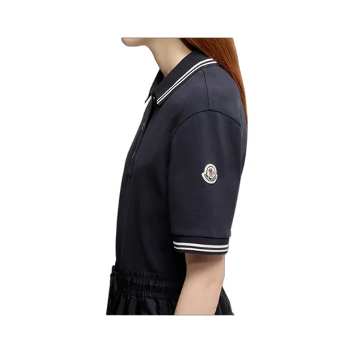 Moncler Panelled Short-Sleeve Polo Dress