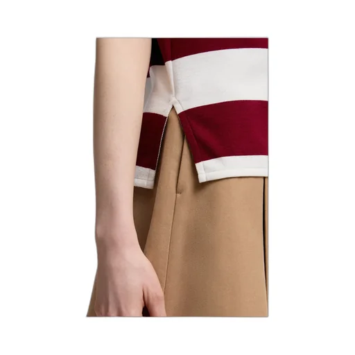 Moncler Striped Short-Sleeved Polo Top