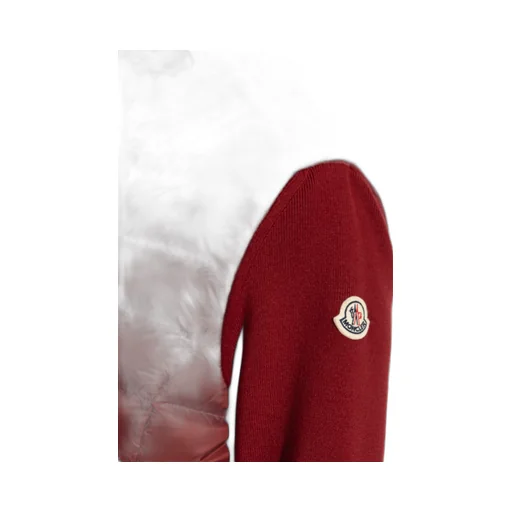 Moncler Logo Patch Zip-Up Panelled Cardigan
