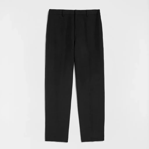 Wool Gabardine Tapered Trousers