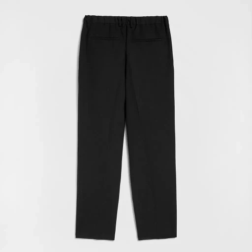 Wool Gabardine Tapered Trousers