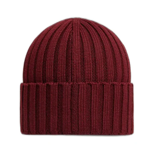 Moncler Logo Patch Ribbed Beanie