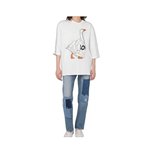 Moschino Goose Printed Oversized T-Shirt