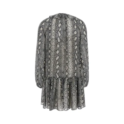 Michael Michael Kors Print Georgette Ruffle Mini Dress