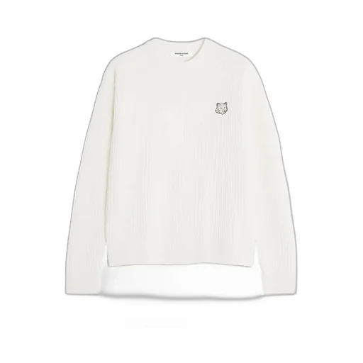 Maison Kitsuné Fox Head Ribbed Jumper
