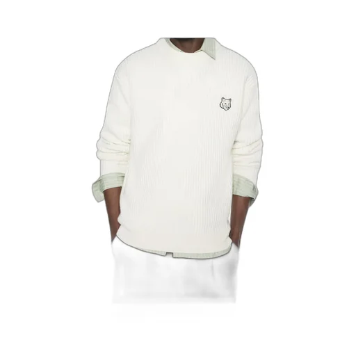 Maison Kitsuné Fox Head Ribbed Jumper