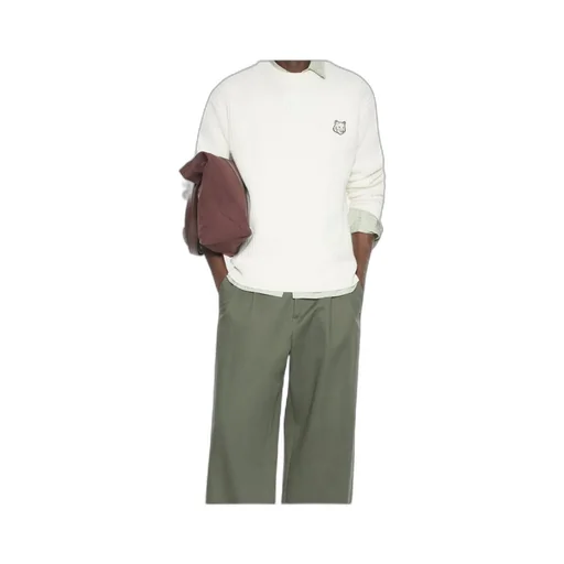 Maison Kitsuné Fox Head Ribbed Jumper