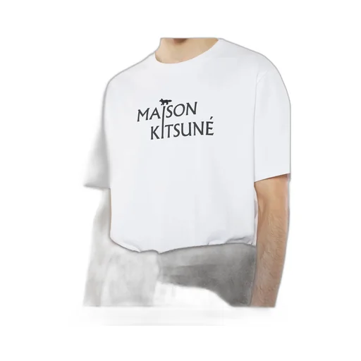 Maison Kitsuné Logo Printed Crewneck T-Shirt
