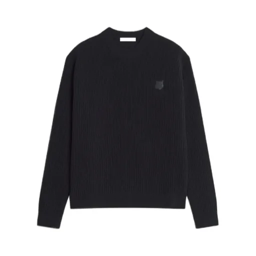 Maison Kitsuné Fox Head Ribbed Jumper