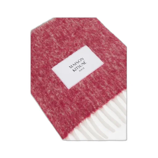 Maison Kitsun Striped Scarf
