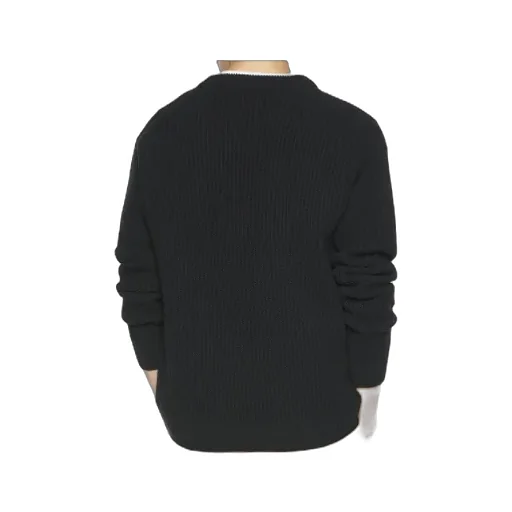 Maison Kitsuné Fox Head Ribbed Jumper