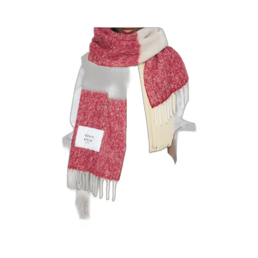 Maison Kitsun Striped Scarf