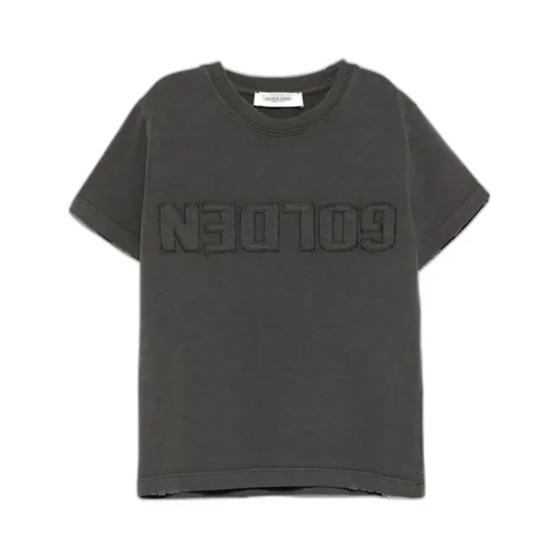 Golden Goose Kids Raised Logo Crewneck T-Shirt