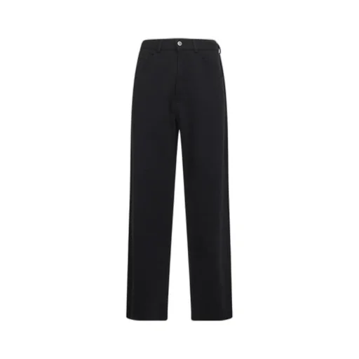 Mm6 Maison Margiela Raw-Cut Frayed Wide-Leg Trousers