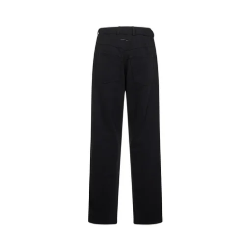 Mm6 Maison Margiela Raw-Cut Frayed Wide-Leg Trousers