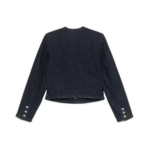 Long Sleeve Snap Button Denim Jacket