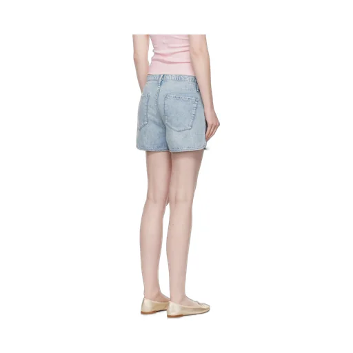 Drawstring Denim Shorts