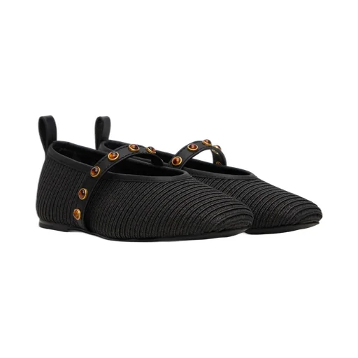 Spire Straw Mary Jane Ballet Flats