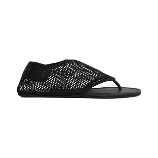 AlaÏA Fishnet Thong Sandals