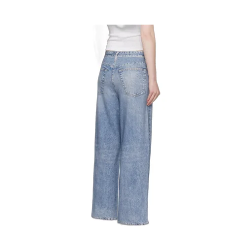 Denim Trousers With Belt Loops