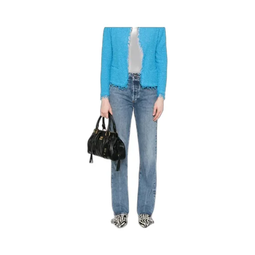 Frame High Rise Straight Leg Jeans