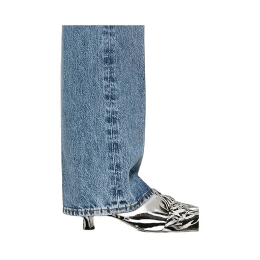 Frame High Rise Straight Leg Jeans