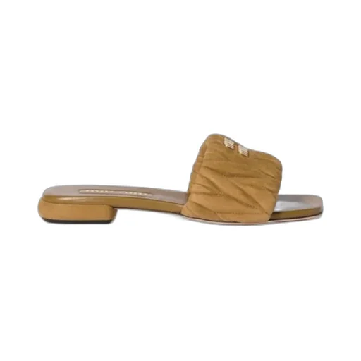 Miu Miu Open-Toe Slip-On Sandals