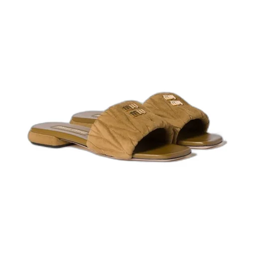 Miu Miu Open-Toe Slip-On Sandals