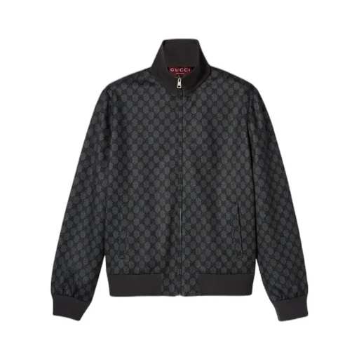 Gucci Printed Technical Jersey Zip Sweatshirt