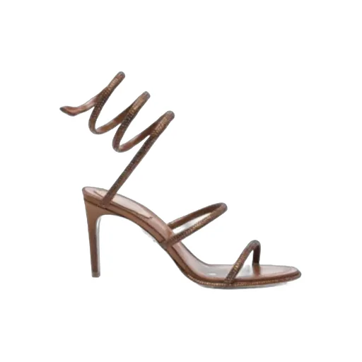 René Caovilla Embellished High Stiletto Heel Sandals
