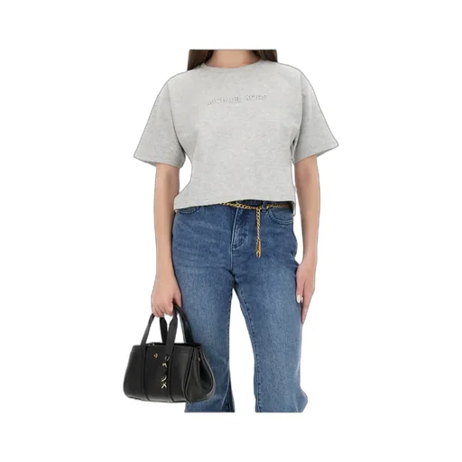 Logo-Embossed Cropped T-Shirt