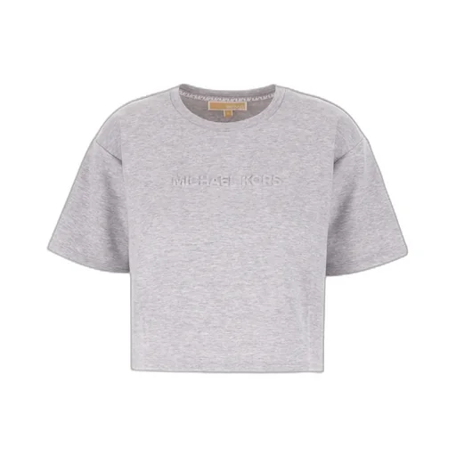 Logo-Embossed Cropped T-Shirt