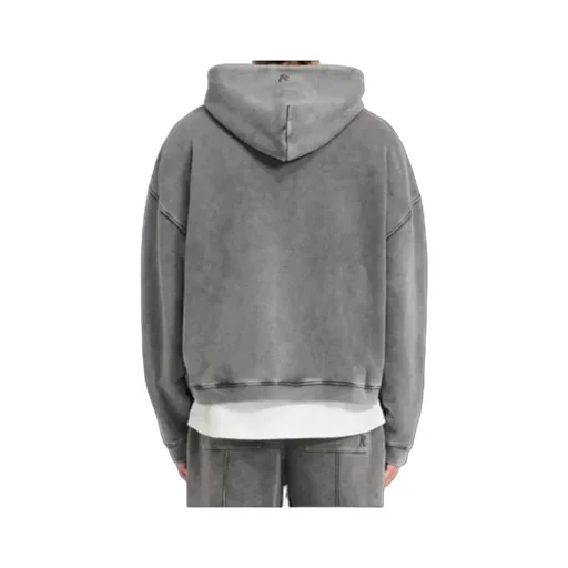 Represent Logo Embroidered Zip-Up Hoodie