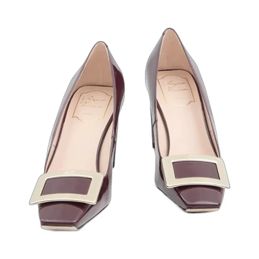 Roger Vivier Logo Engraved Block Heeled Pumps