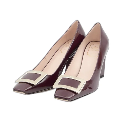 Roger Vivier Logo Engraved Block Heeled Pumps