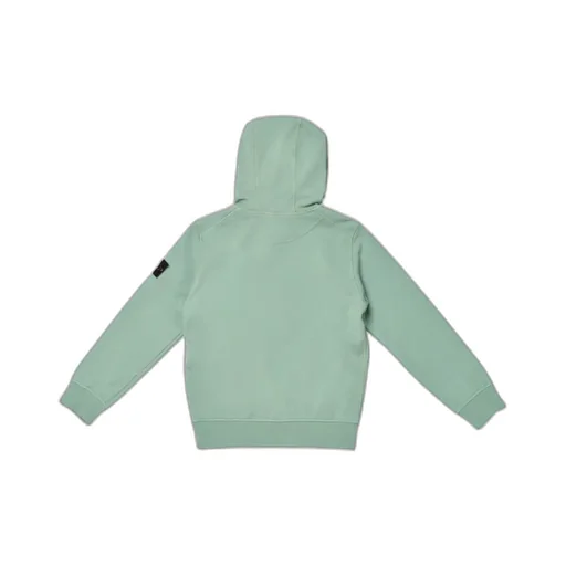 Stone Island Junior Logo Patch Long-Sleeved Hoodie