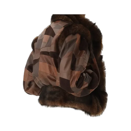 Chloé Short Patchwork Detailed Bomber Jacket