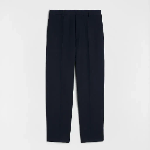 Wool Gabardine Tapered Trousers