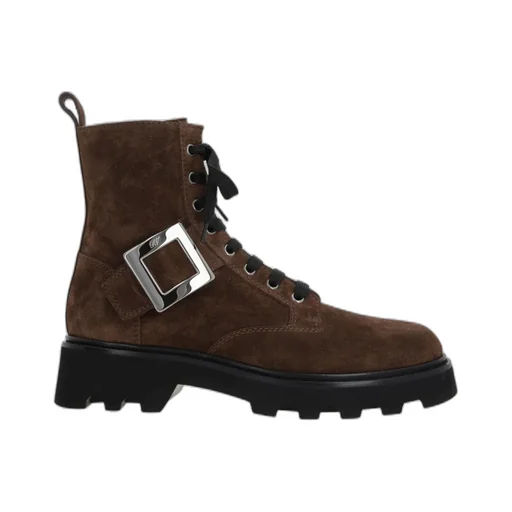 Roger Vivier Buckle-Fastening Round Toe Boots