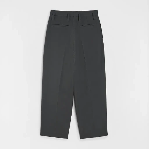 Wool Gabardine Tapered Trousers